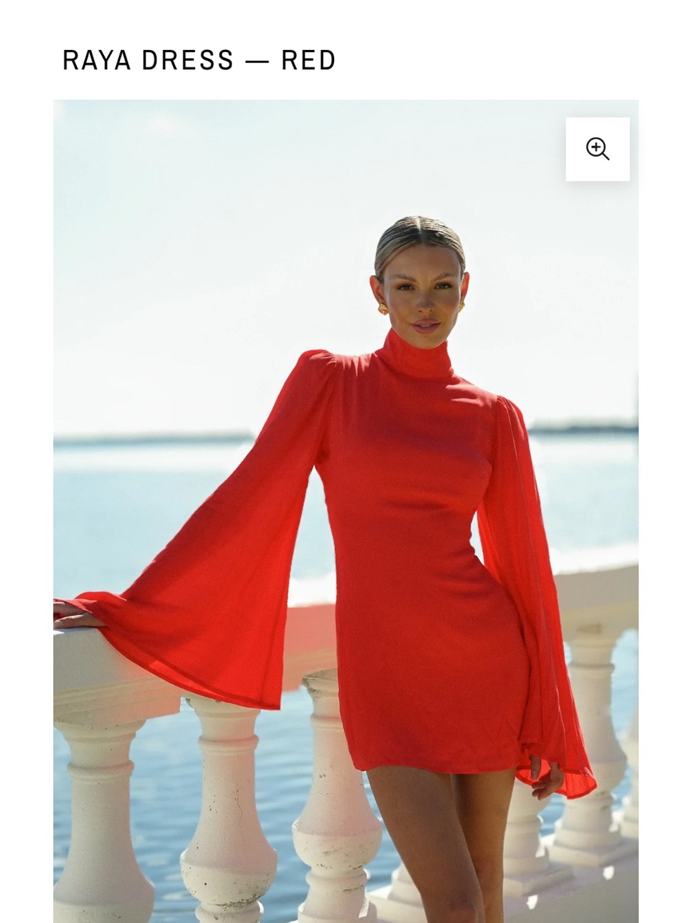 Yllw Raya Red High-Neck Mini Dress XS Never Worn